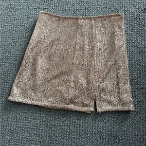 Audrey 3+1 Sequin Skirt in Light Pink